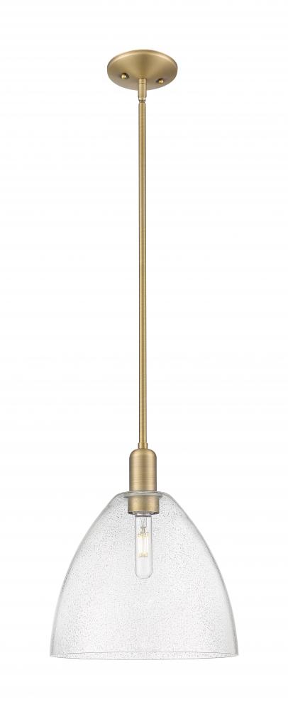 Bristol - 1 Light - 12 inch - Brushed Brass - Stem hung - Mini Pendant