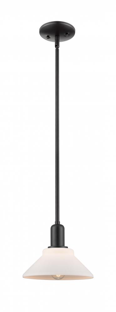 Orwell - 1 Light - 8 inch - Matte Black - Stem hung - Mini Pendant