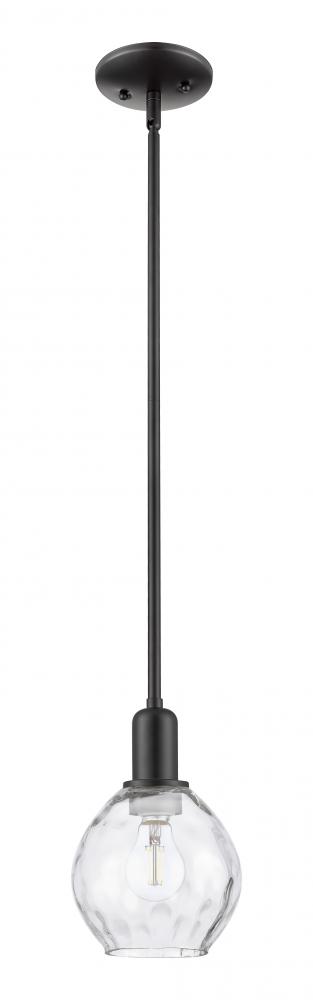Waverly - 1 Light - 6 inch - Matte Black - Stem hung - Mini Pendant