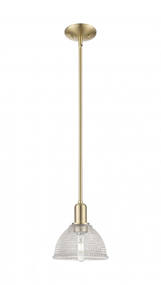 Arietta - 1 Light - 8 inch - Champagne Bronze - Stem hung - Mini Pendant