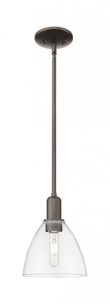 Bristol - 1 Light - 8 inch - Oil Rubbed Bronze - Stem hung - Mini Pendant