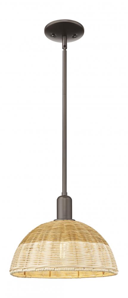 Natural Ballston Dome - 1 Light - 6 inch - Oil Rubbed Bronze - Mini Pendant