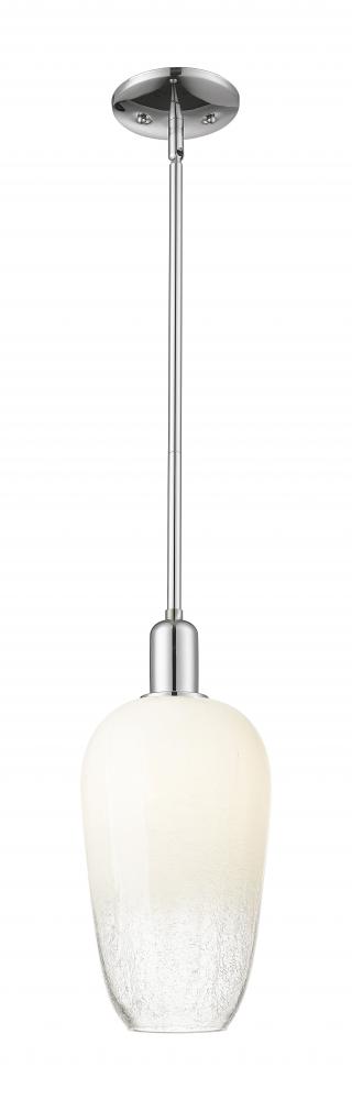 Brookhaven Flute - 1 Light - 6 inch - Polished Chrome - Mini Pendant