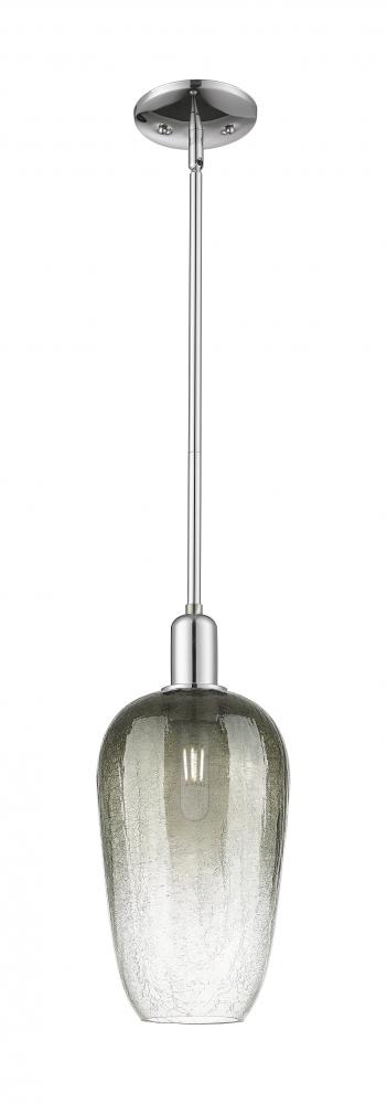 Brookhaven Flute - 1 Light - 6 inch - Polished Chrome - Mini Pendant