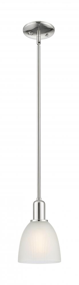Castile - 1 Light - 6 inch - Polished Nickel - Stem hung - Mini Pendant