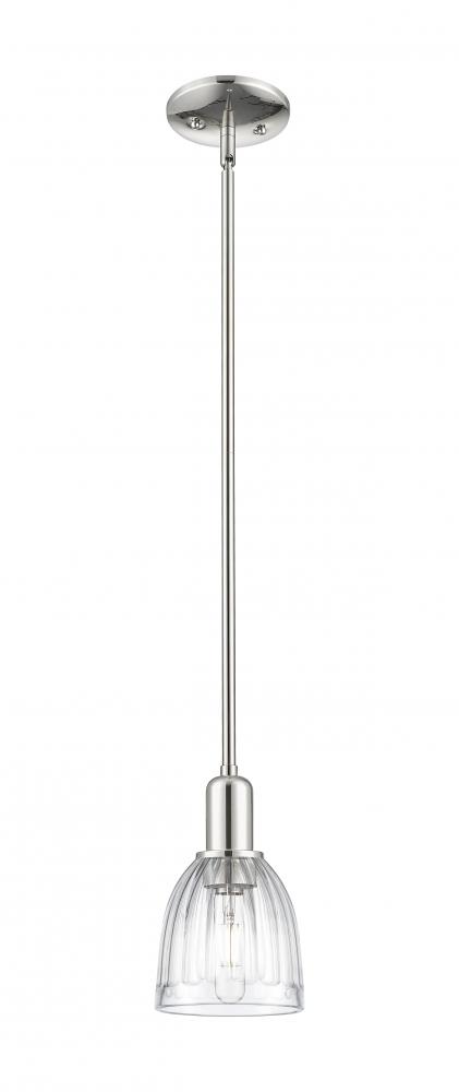 Brookfield - 1 Light - 6 inch - Polished Nickel - Stem hung - Mini Pendant