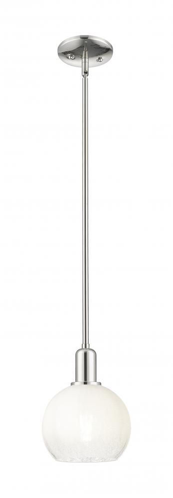 Brookhaven Globe - 1 Light - 6 inch - Polished Nickel - Mini Pendant