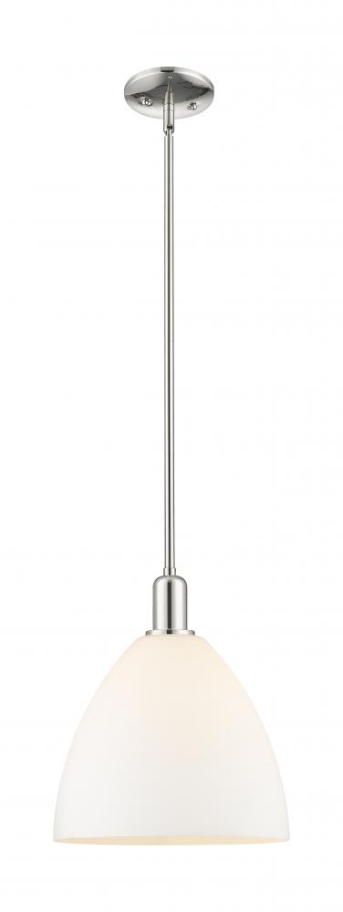 Bristol - 1 Light - 12 inch - Polished Nickel - Stem hung - Mini Pendant