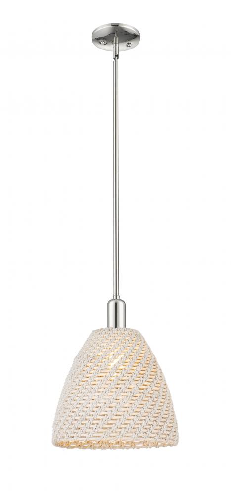 Bristol Natural - 1 Light - 6 inch - Polished Nickel - Mini Pendant