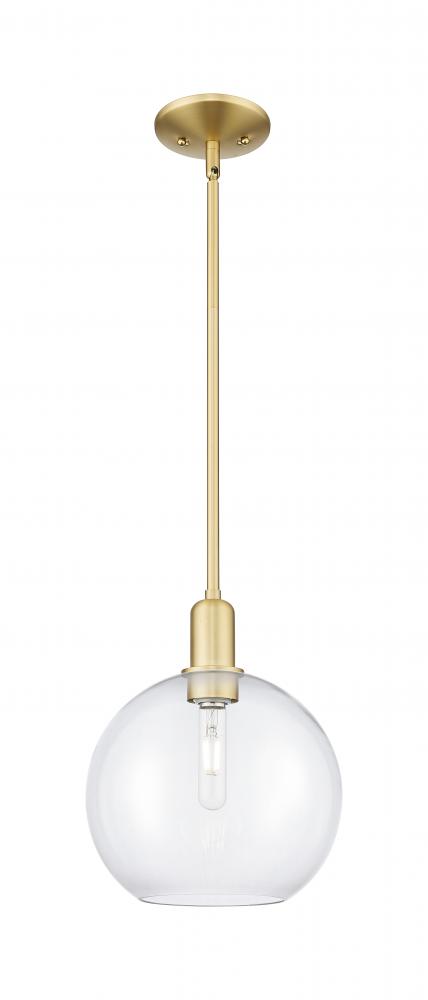 Athens - 1 Light - 10 inch - Satin Gold - Stem hung - Mini Pendant