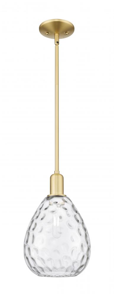 Waverly - 1 Light - 8 inch - Satin Gold - Stem hung - Mini Pendant