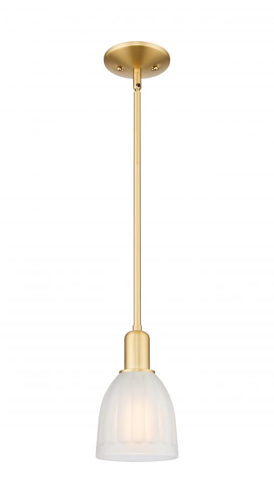Brookfield - 1 Light - 6 inch - Satin Gold - Stem hung - Mini Pendant