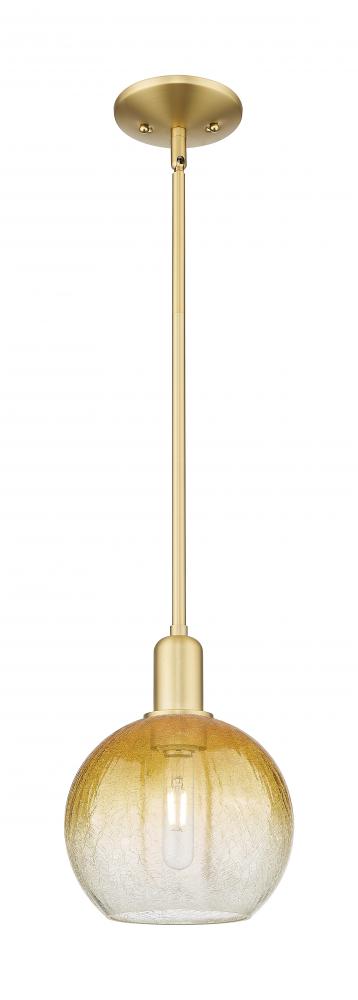 Brookhaven Globe - 1 Light - 6 inch - Satin Gold - Mini Pendant