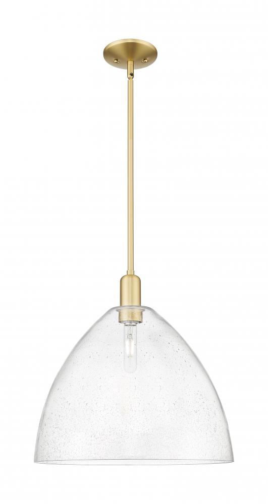 Bristol - 1 Light - 16 inch - Satin Gold - Stem hung - Mini Pendant