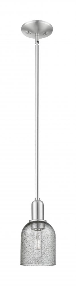 Caledonia - 1 Light - 5 inch - Brushed Satin Nickel - Stem hung - Mini Pendant