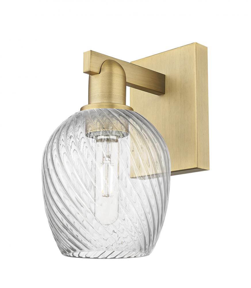 Salina - 1 Light - 6 inch - Brushed Brass - Sconce