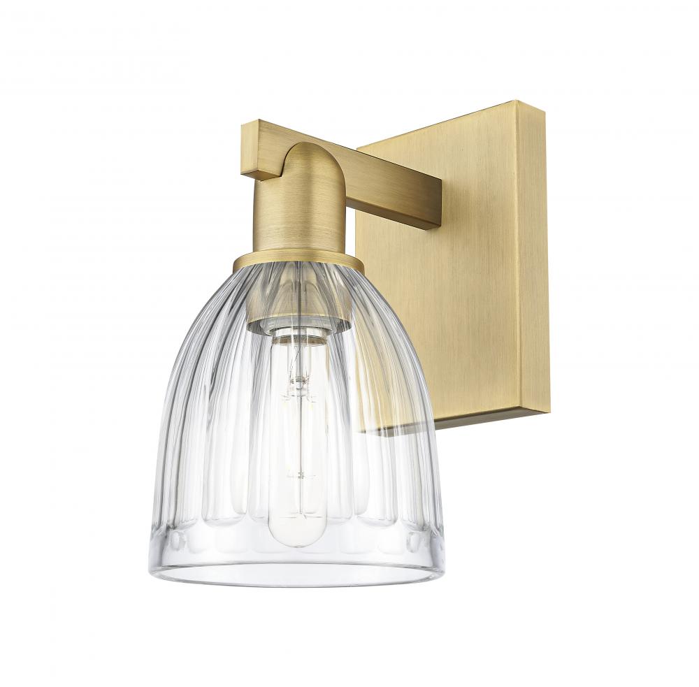 Brookfield - 1 Light - 6 inch - Brushed Brass - Sconce