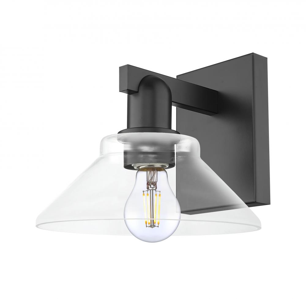 Orwell - 1 Light - 8 inch - Matte Black - Sconce