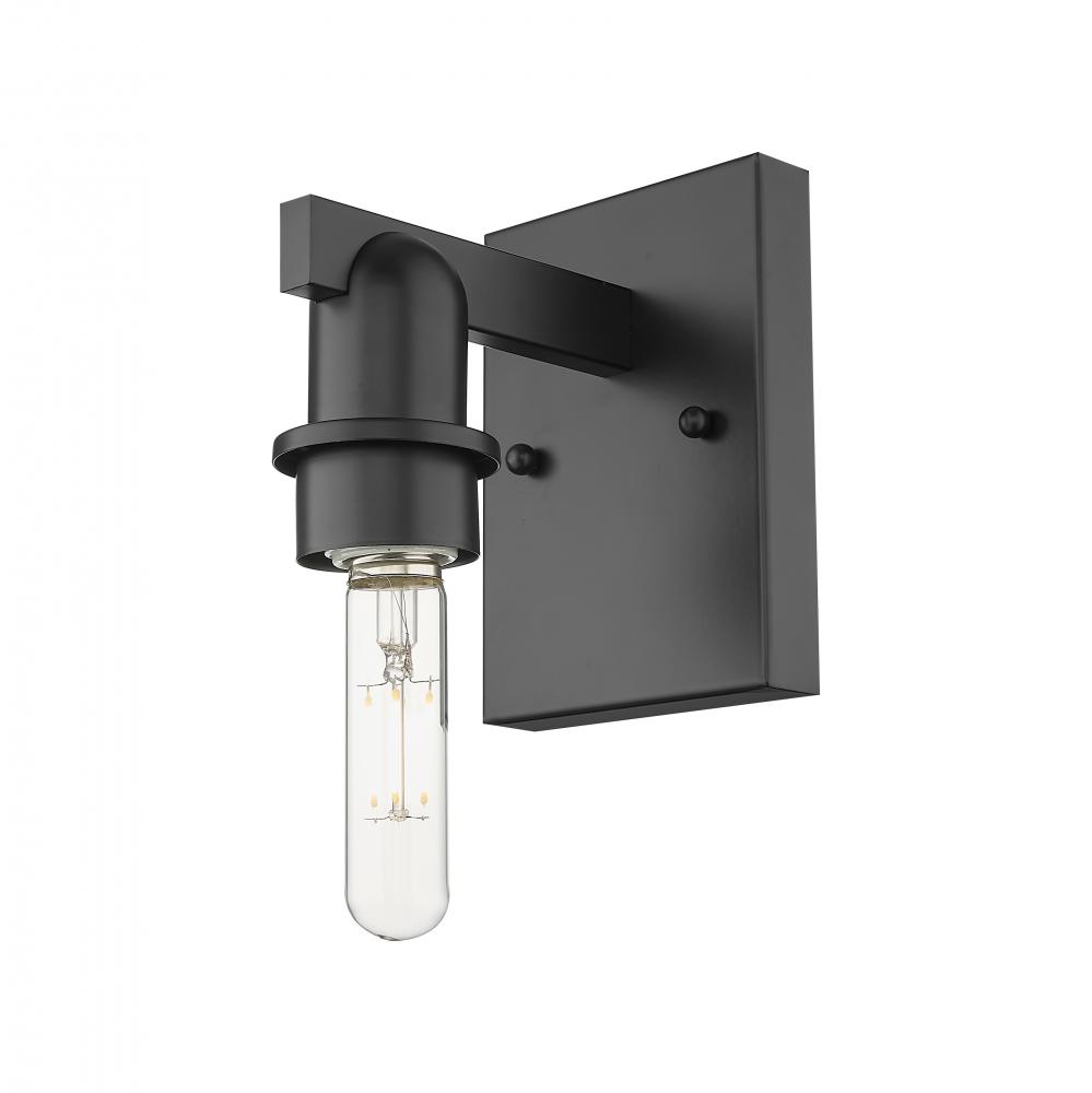 Arcadia - 1 Light - 5 inch - Matte Black - Bath Vanity Light
