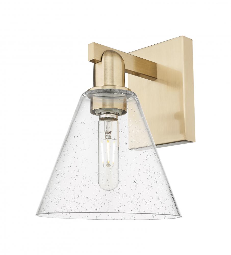 Berkshire Glass - 1 Light - 8 inch - Champagne Bronze - Sconce