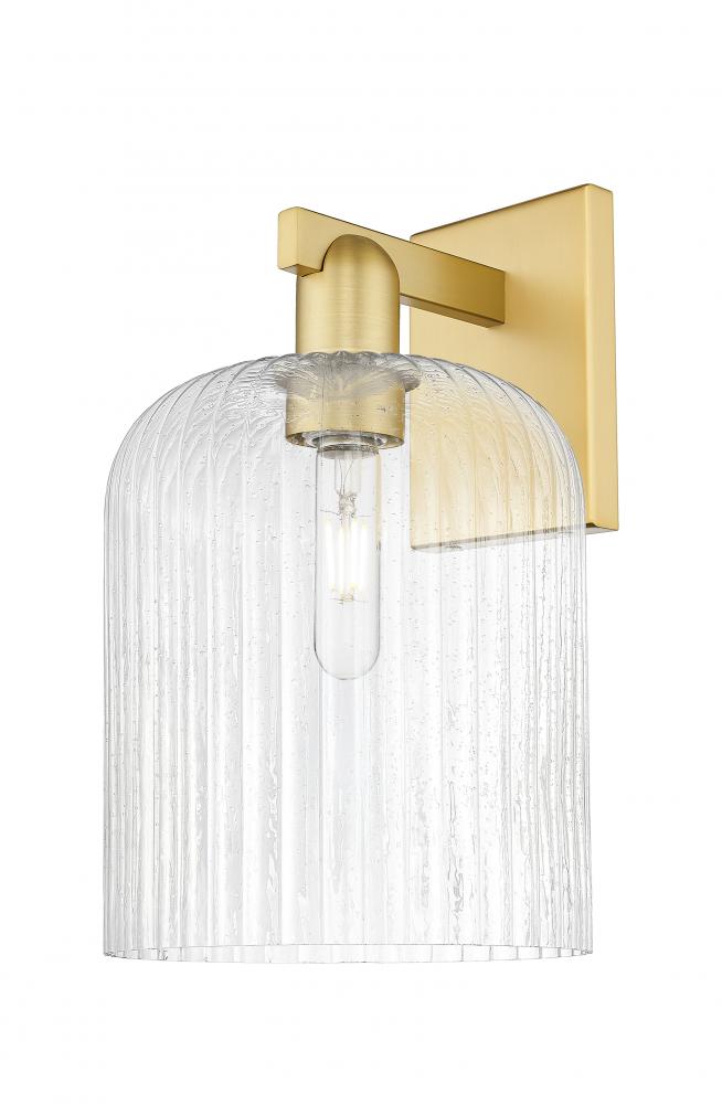 Bridal Veil - 1 Light - 8 inch - Satin Gold - Sconce