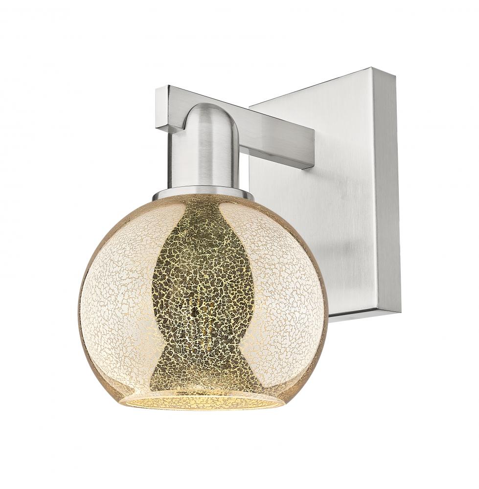 Athens - 1 Light - 6 inch - Brushed Satin Nickel - Sconce