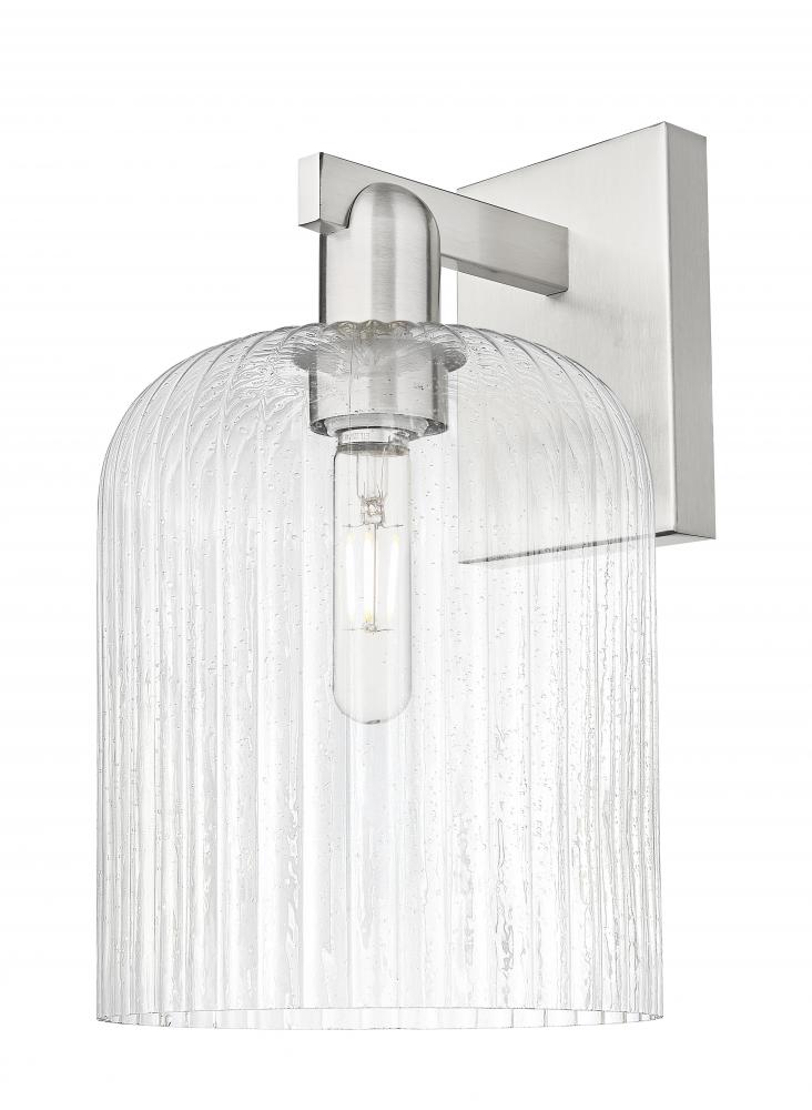 Bridal Veil - 1 Light - 8 inch - Brushed Satin Nickel - Sconce