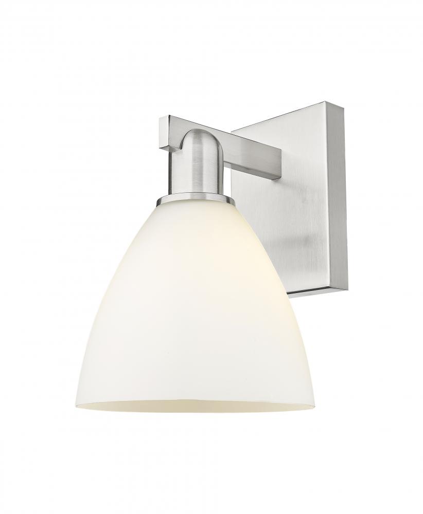Bristol - 1 Light - 8 inch - Brushed Satin Nickel - Sconce