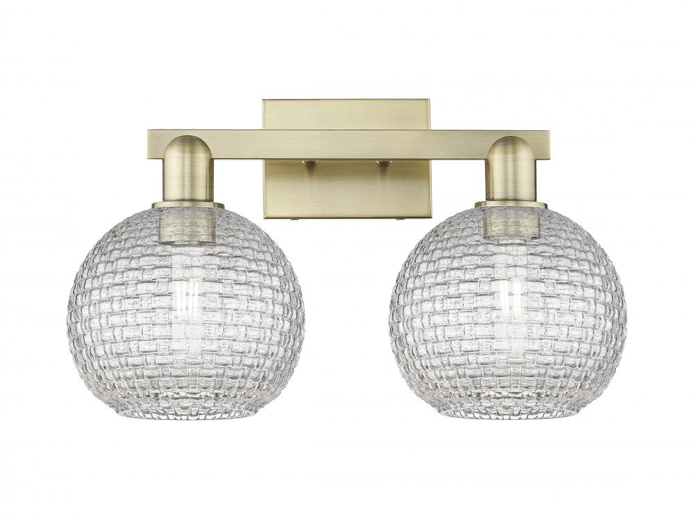 Athens - 2 Light - 19 inch - Antique Brass - Bath Vanity Light