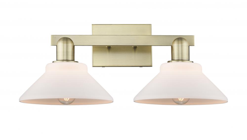 Orwell - 2 Light - 19 inch - Antique Brass - Bath Vanity Light