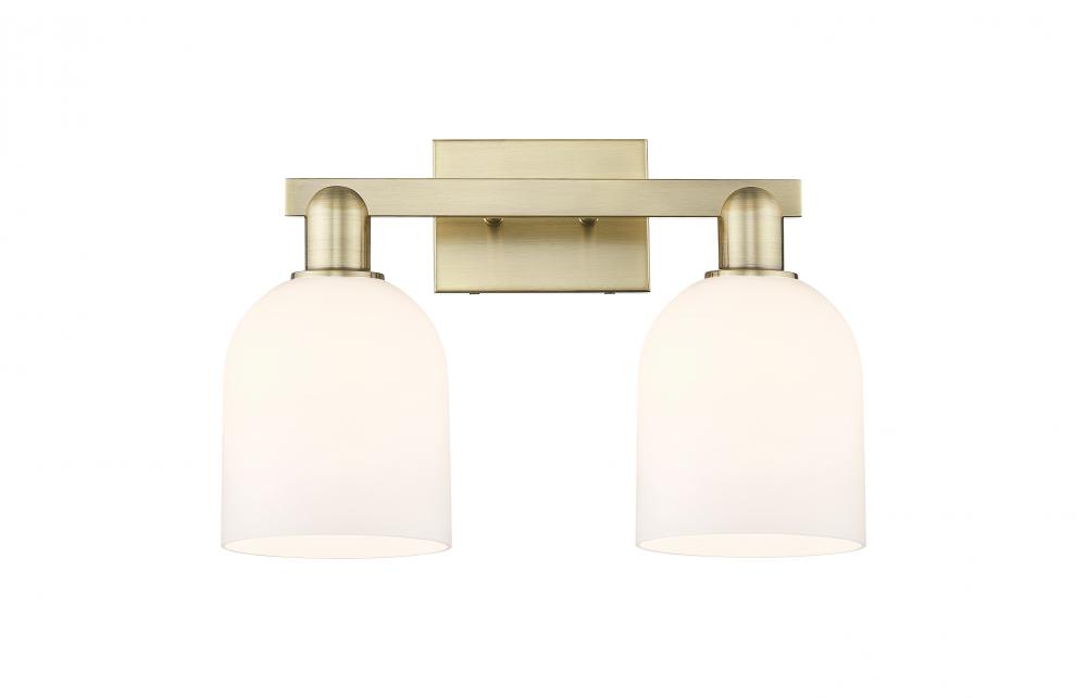 Bella - 2 Light - 17 inch - Antique Brass - Bath Vanity Light