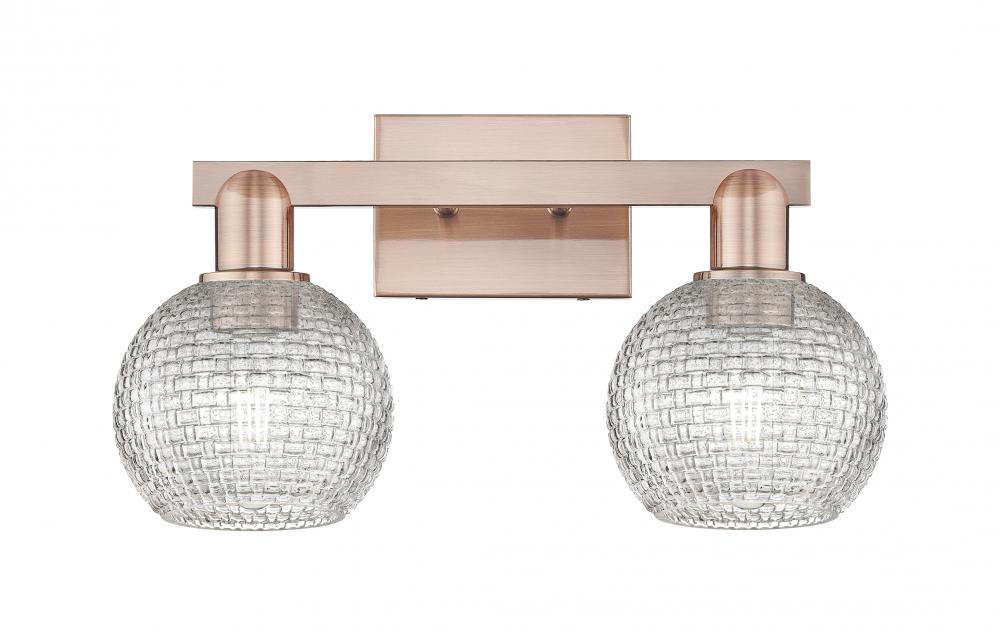 Athens - 2 Light - 17 inch - Antique Copper - Bath Vanity Light