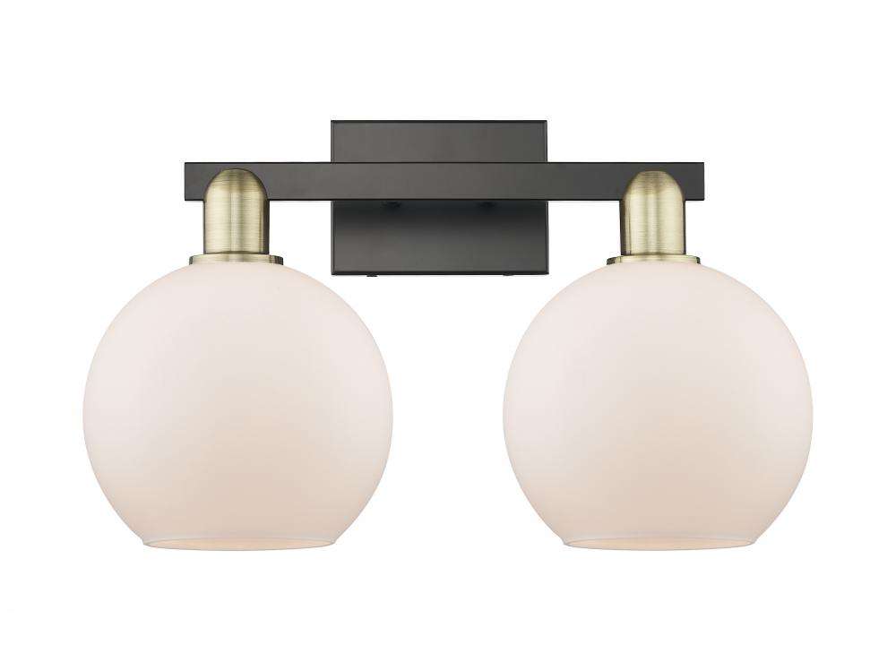 Athens - 2 Light - 19 inch - Black Antique Brass - Bath Vanity Light