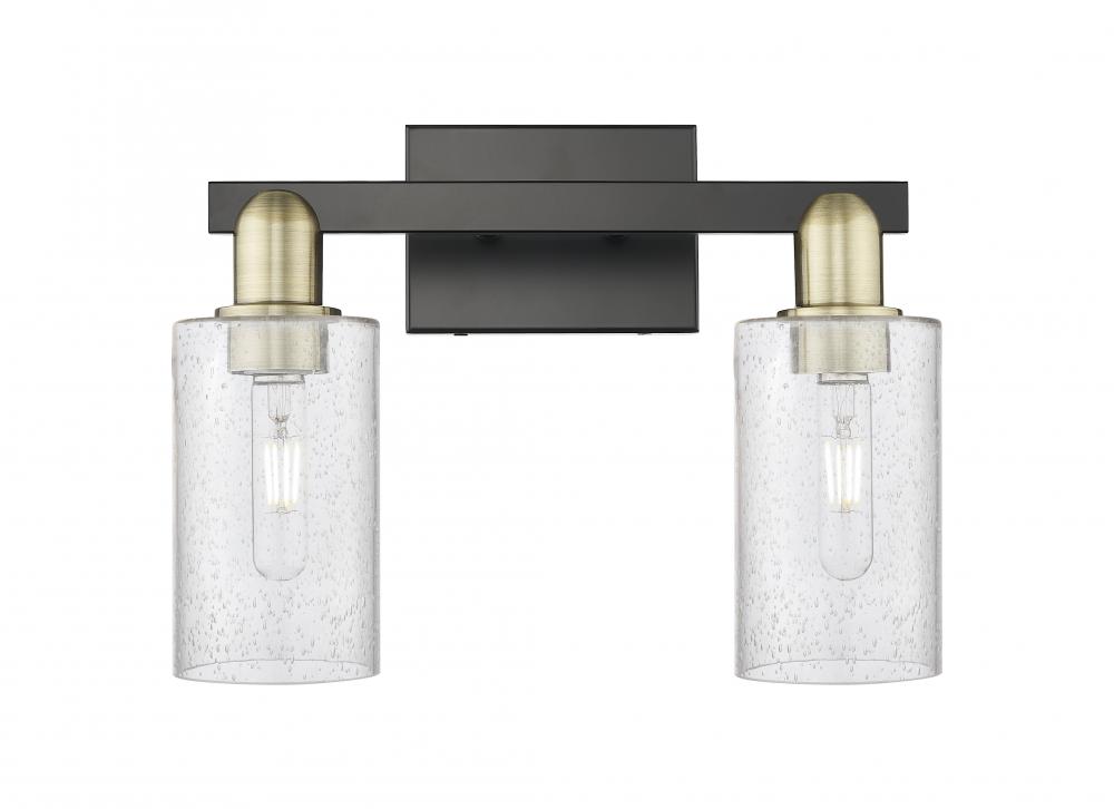 Clymer - 2 Light - 15 inch - Black Antique Brass - Bath Vanity Light