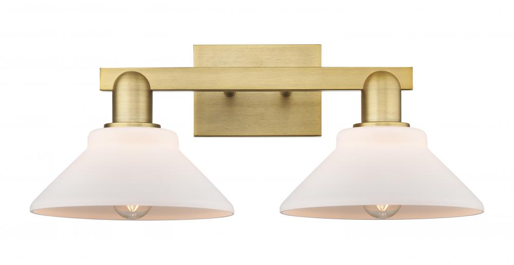 Orwell - 2 Light - 19 inch - Brushed Brass - Bath Vanity Light