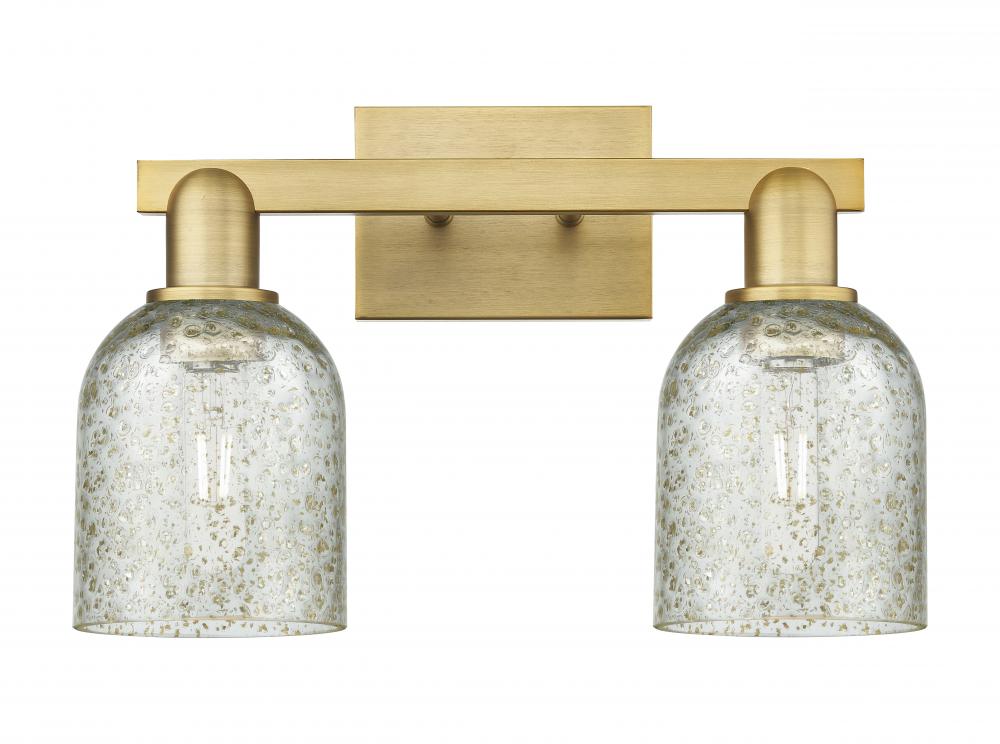 Caledonia - 2 Light - 16 inch - Brushed Brass - Bath Vanity Light
