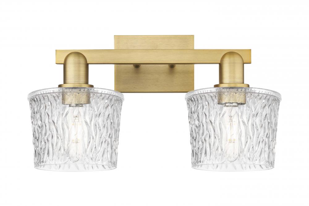 Niagara - 2 Light - 18 inch - Brushed Brass - Bath Vanity Light