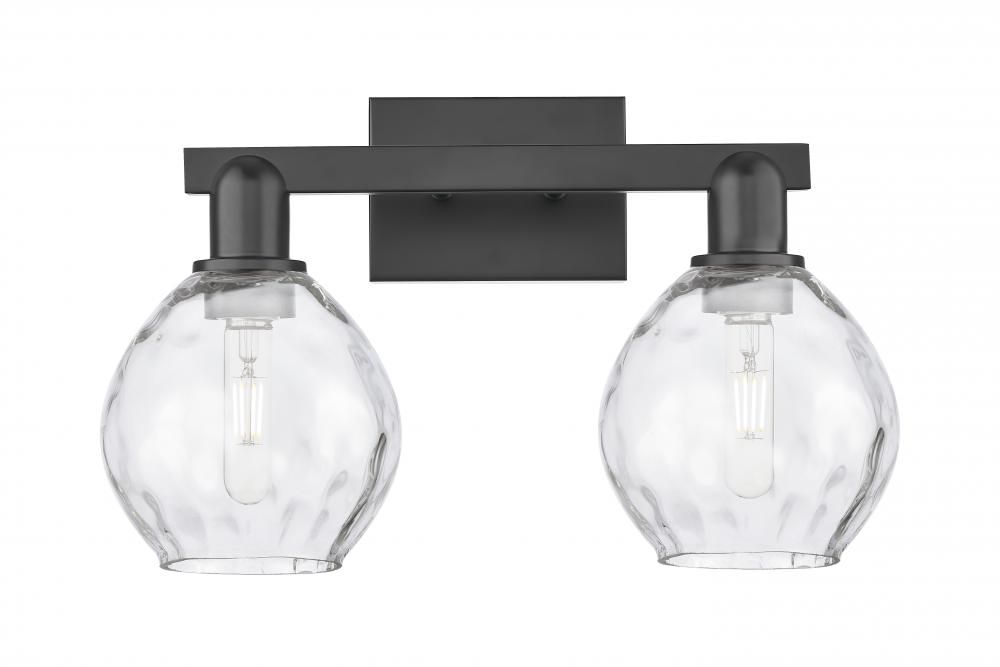 Waverly - 2 Light - 17 inch - Matte Black - Bath Vanity Light