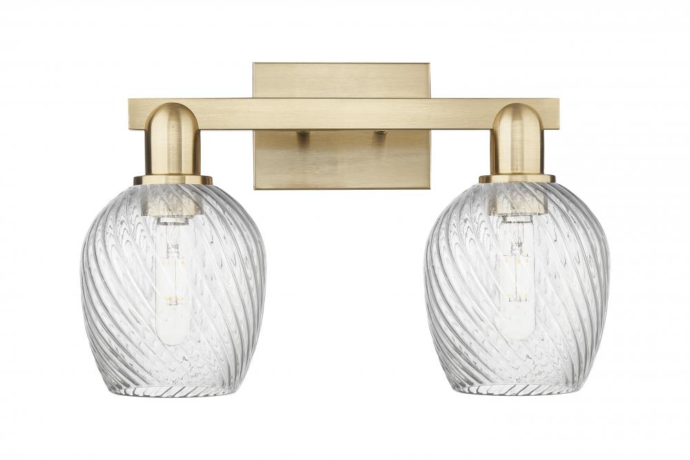 Salina - 2 Light - 17 inch - Champagne Bronze - Bath Vanity Light