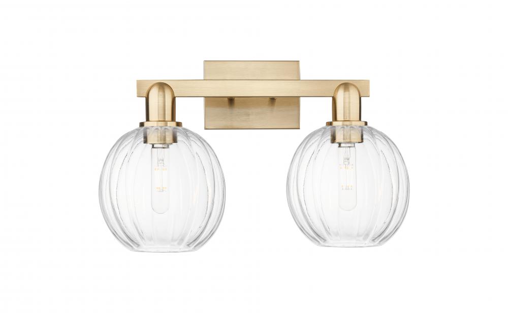 Preston Globe - 2 Light - 16 inch - Champagne Bronze - Bath Vanity Light