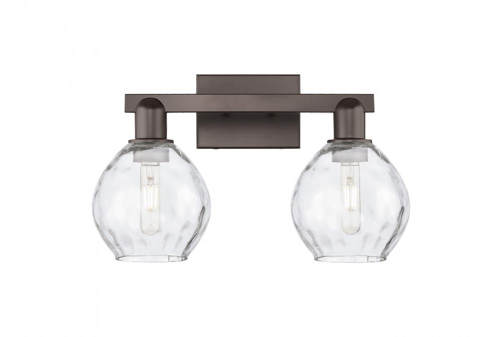 Waverly - 2 Light - 17 inch - Oil Rubbed Bronze - Bath Vanity Light