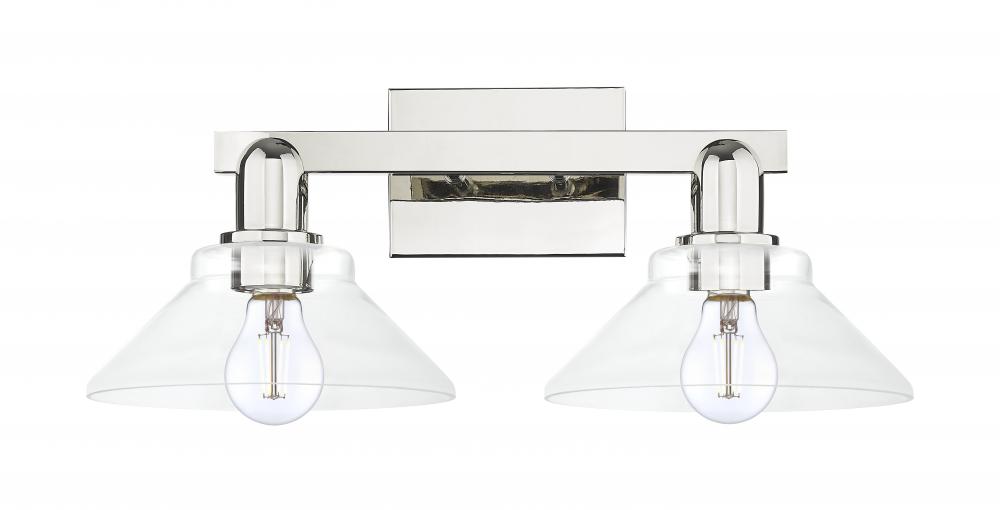 Orwell - 2 Light - 19 inch - Polished Nickel - Bath Vanity Light