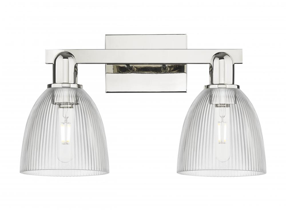 Castile - 2 Light - 17 inch - Polished Nickel - Bath Vanity Light