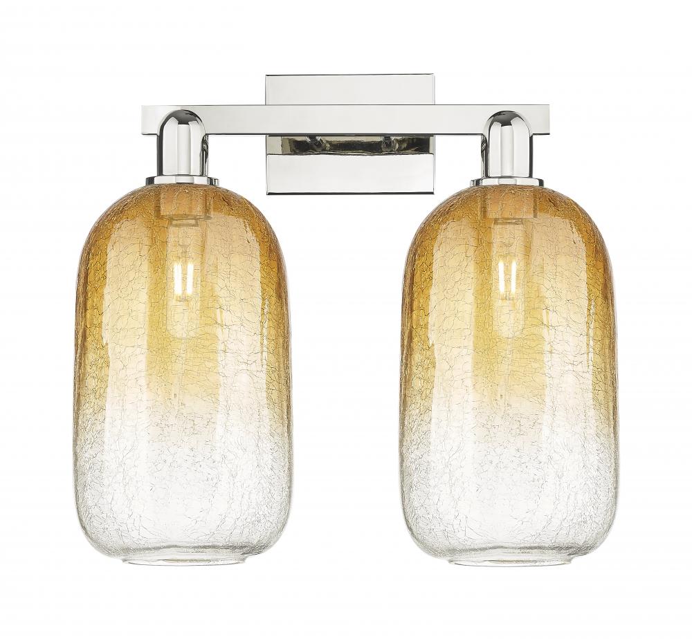 Brookhaven Cloche - 2 Light - 16 inch - Polished Nickel - Bath Vanity Light