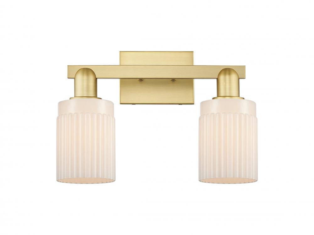 Hadley - 2 Light - 16 inch - Satin Gold - Bath Vanity Light