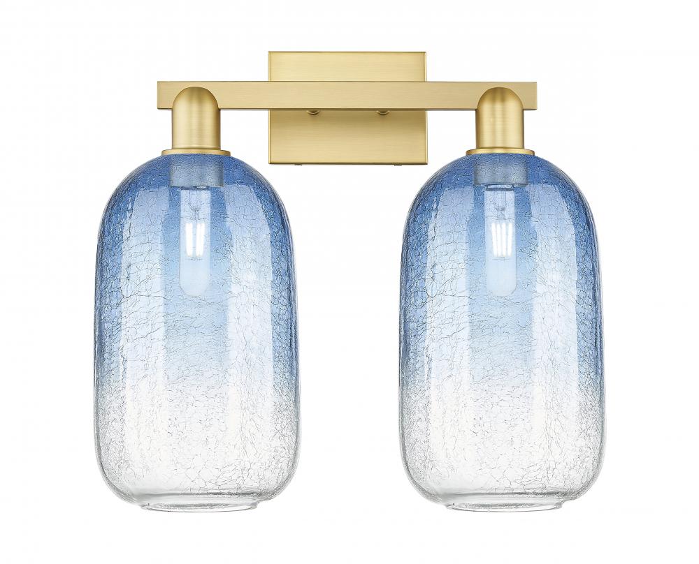 Brookhaven Cloche - 2 Light - 16 inch - Satin Gold - Bath Vanity Light