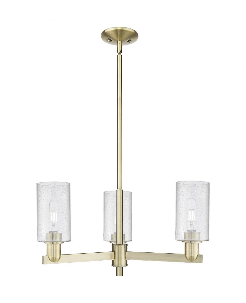 Clymer - 3 Light - 26 inch - Antique Brass - Stem hung - Pendant