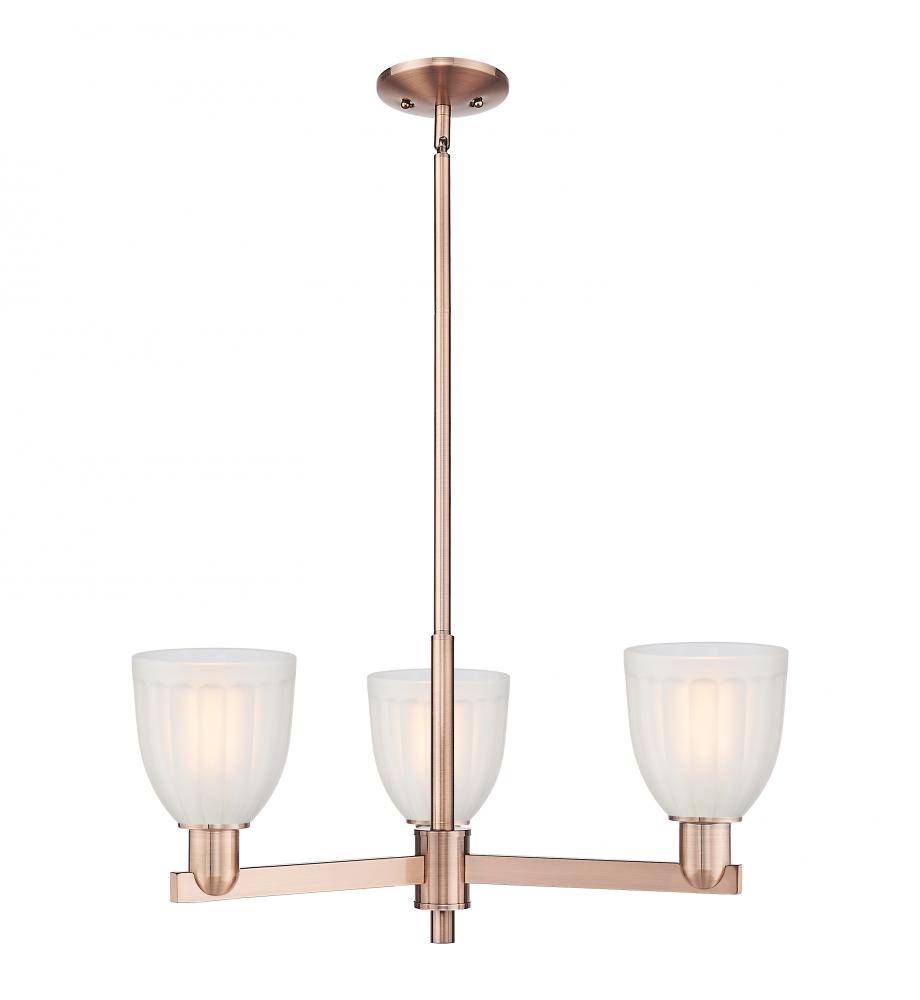 Brookfield - 3 Light - 28 inch - Antique Copper - Stem hung - Pendant