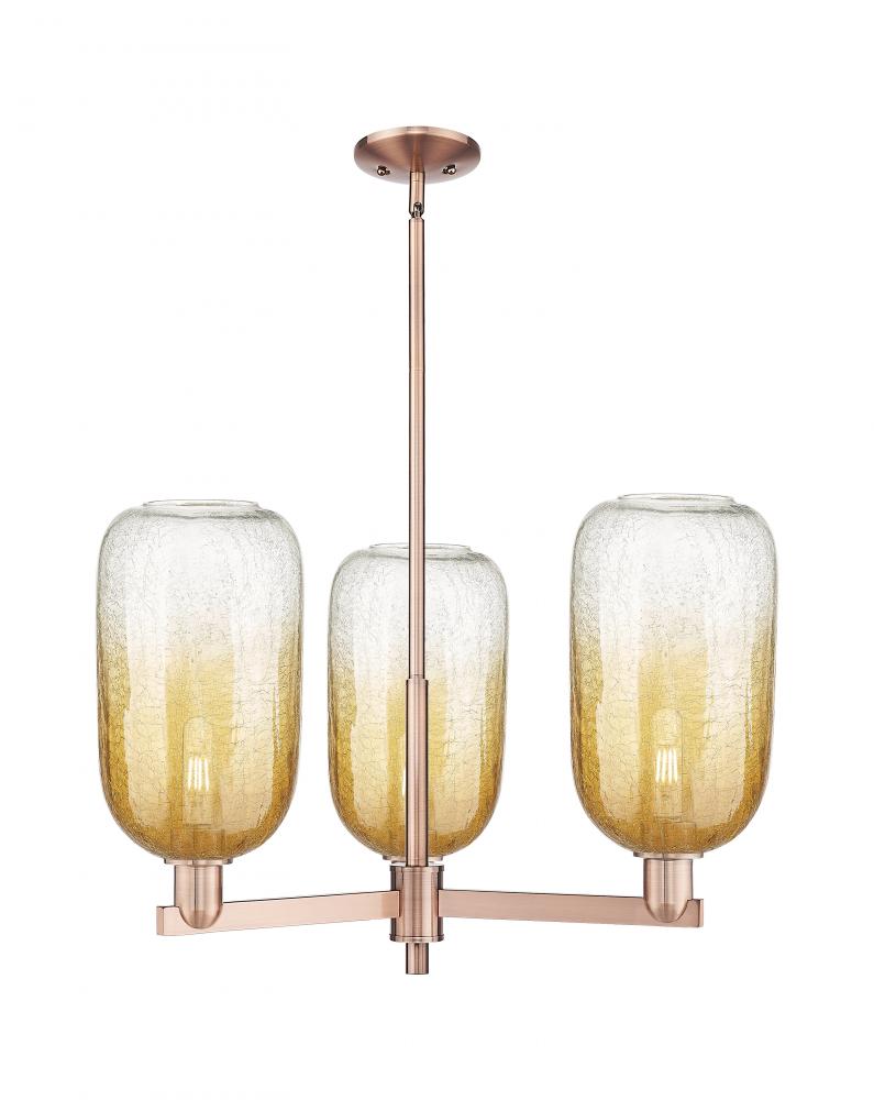 Brookhaven Cloche - 3 Light - 18 inch - Antique Copper - Pendant