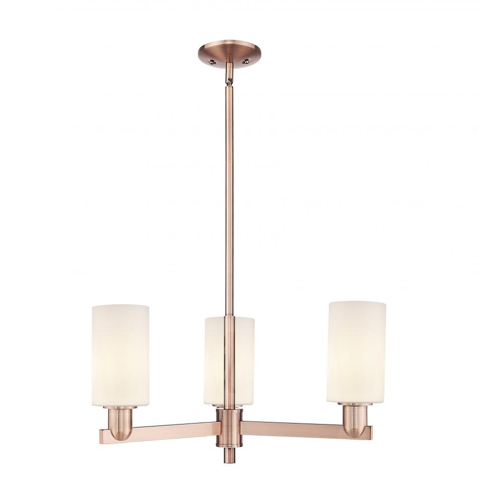 Clymer - 3 Light - 26 inch - Antique Copper - Stem hung - Pendant